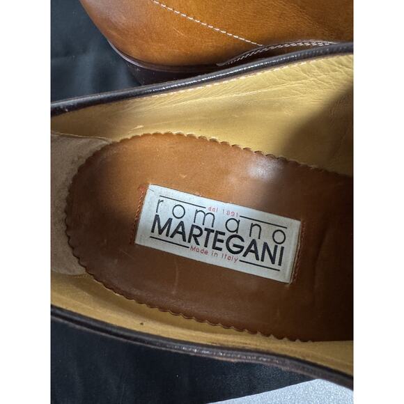 Romano Martegani Shoes Mens Size 8 Leather Handmade Italy Dress Oxfords Luxury main image 5